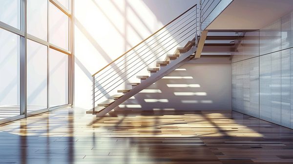 Optimisez l'espace avec un escalier quart tournant métal